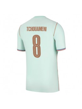 Moški Nogometna dresi replika Francija Aurelien Tchouameni #8 Gostujoči SP 2026 Kratek rokav